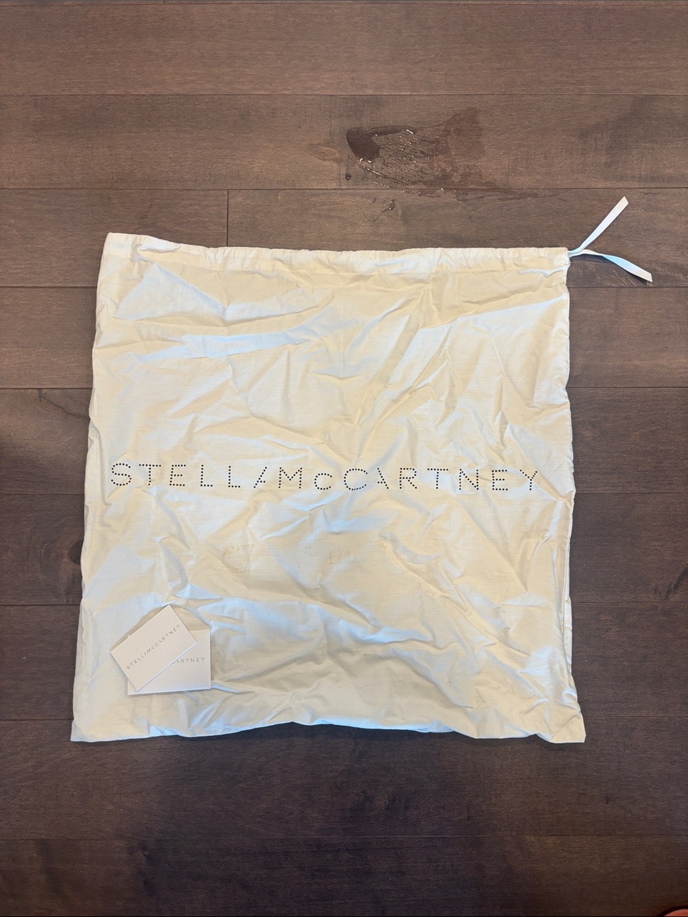Stella McCartney White Skirt Dust Bag with Perforated Logo